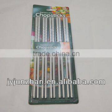 5sets chopsticks Stainless Steel 201 with nice design and high quality --23cm, 21cm, 19cm