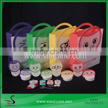 Sinicline Factory Design Cute Paper Kids Bag With Facial Expressions Printed