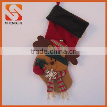 SJ-6771 Wholesale Reindeer christmas stocking