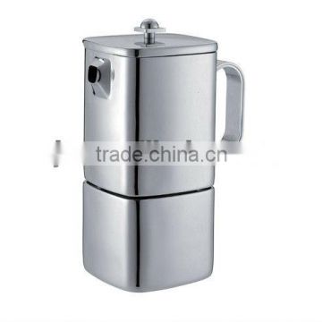 Stainless steel stove top coffee maker