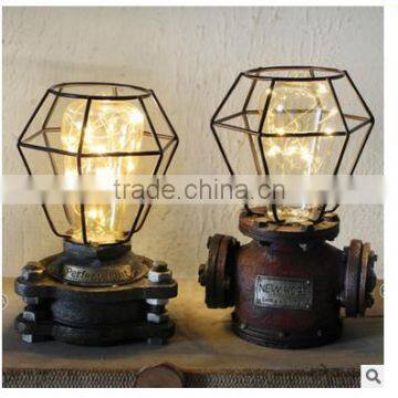 Custom resin vintage engine design lamp for night light