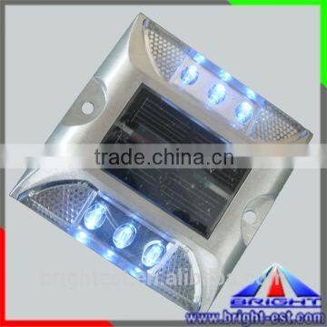6leds Die Casting Aluminum Solar Road Studs, Ip68 Waterproof Solar Driveway Road Marker With Constant or Flashing photo-1