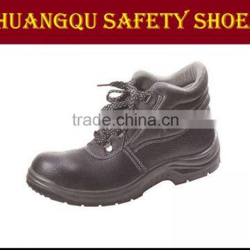 Black Leather Safety Shoes Rubber,Iron Steel Safety Shoes