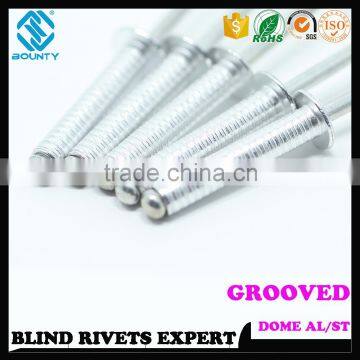 HIGH QUALITY FACTORY OPEN END ALUMINUM GROOVED BLIND RIVETS FOR WOOD photo-4