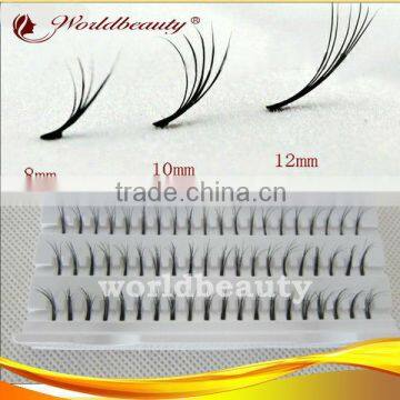 individual (flare) cluster of 100% real mink fur flare eyelashes