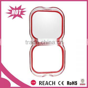 Acrylic Square Double Side Make up Table Folding Pocket Mirror photo-4