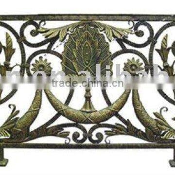 2015 Top-selling modern flat top wrought iron fence