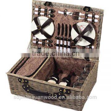 High quality wicker picnic basket for two people or more,welcome your inquiry