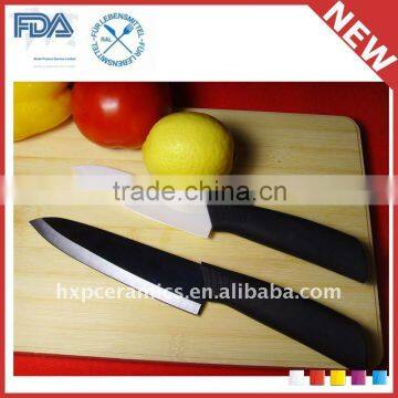 3" to 8" Color Handle White Black Mirror Surface Ceramic Knife