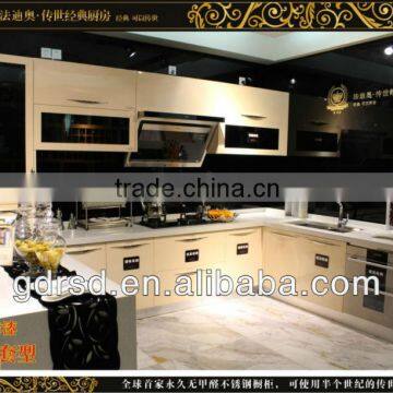 stainless steel kitchen cabinet