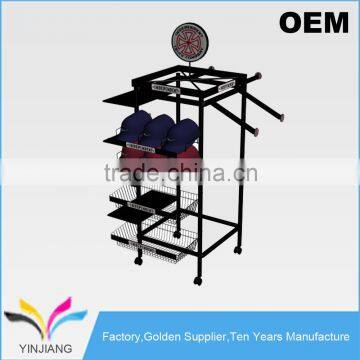 Top Quality Independent 4 Sided Flooring Multi-Item Display Rack