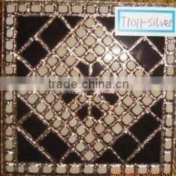 Flower ceramic decorative stair tile 7.3x7.3/8x8/10x10