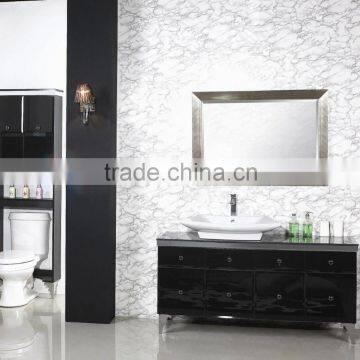 E1 Particleboard / Plywood / MDF custom italian premade build your own bathroom cabinets