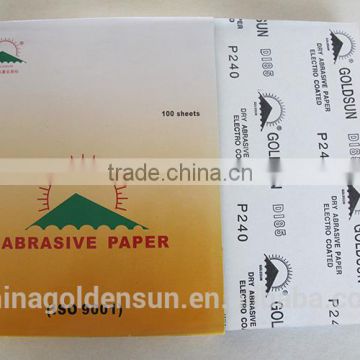 DI85 DRY ELECTRO COATED ABRASIVE PAPER