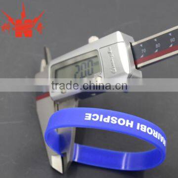 Fashionable Charm Bracelet/blue uv Silicone Bracelets With Business Logo photo-4