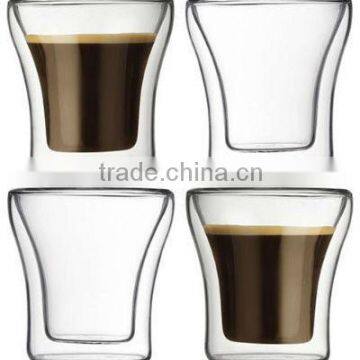 Pyrex double wall glass cup / borosilicate double walled glass cups                        
                                                Quality Choice