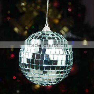 Attractive Party Stage Silver Disco Mirror Reflective Glass 12inch Plastic Ball photo-3