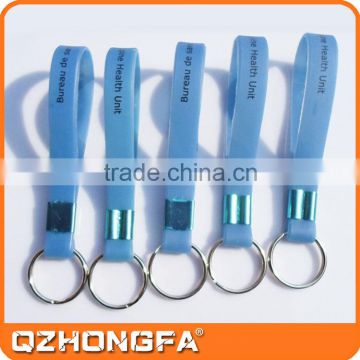 wholesale promotion custom silicone bracelet silicone key chain