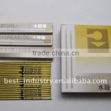 Metal pipe Silver refill pen for leather marking