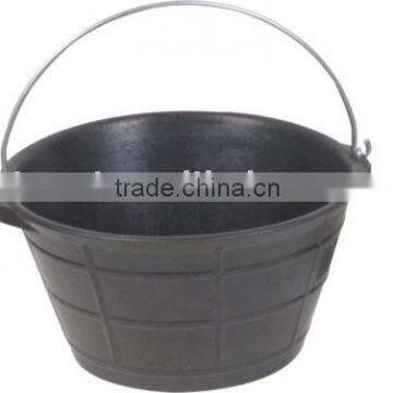 recycled rubber pails,10L rubber bucket with handle,Feed bucket