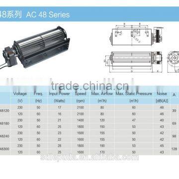 Cross Flow Fan Ac 48 Motor(durable motor)