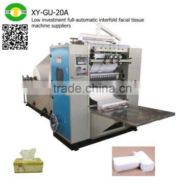 Low investment full-automatic interfold facial tissue machine suppliers