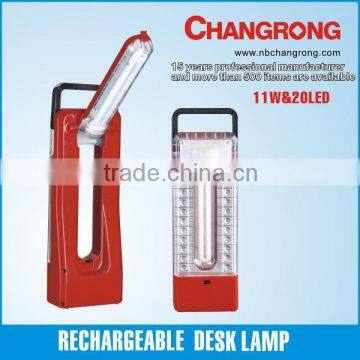 Changrong Rechargeable Desk lamp with LED and tube