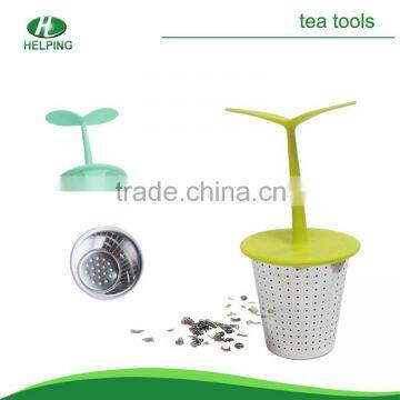 Silicone leave style stainless steel 18/8 tea infuser