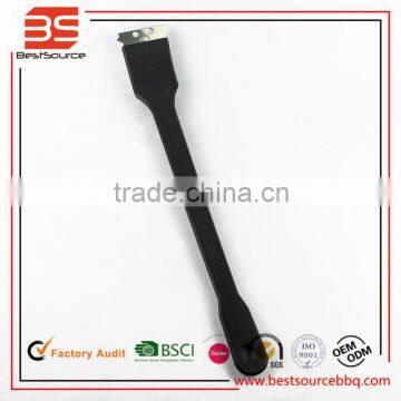 Long Handle BBQ Brush with Scraper - Gets Grills Squeaky Clean with Sturdy Metal Bristles Long