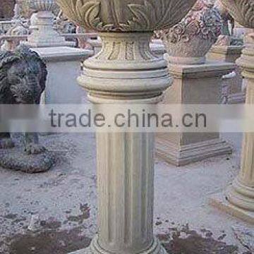 Marble Granite Hot Sale Eco Flower Pot Plant Pot Wholesale Hand Carved Sculpture for Home Garden