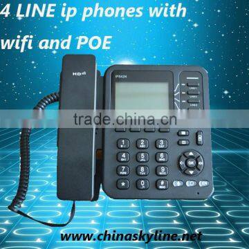 WIFI phone/sip ip phone with wifi and POE/wifi ip phone/sip phone