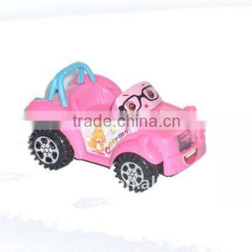 Candy toy,pull back runabout car promotion gift with candy