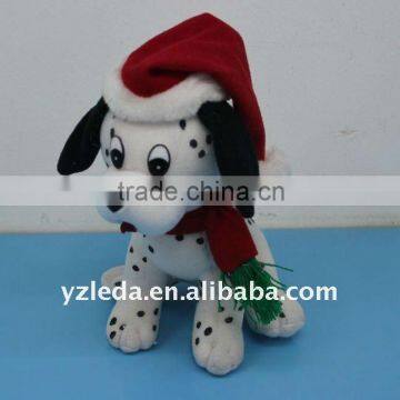 Christmas dog plush toy