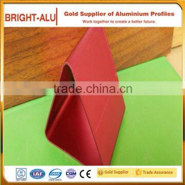 Pink anodized aluminum triangle aluminum industrial profiles