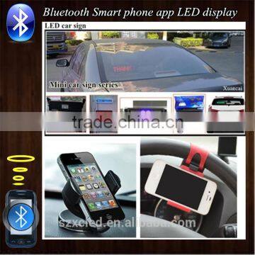 Android app Bluetooth phone editing and calling +USB PC + Remote control 2"x9"(5x22.8cm) LED display signs Shenzhen Factory