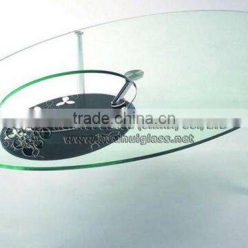 Sell clear safety Tempered Glass with polishing edge,round corner for table top