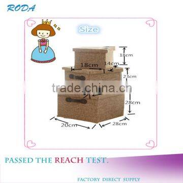 WBN-1: MuJia wholesale metal hanging Cotton and linen storage box,storage box kid,toy storage