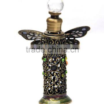Dragonfly glass perfume bottles atomizer/rhinestones perfumes and fragrances bottle