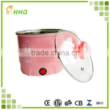 Hot selling mini pasta cooking travel electric hot pot 110V/220V 600W 1.8L