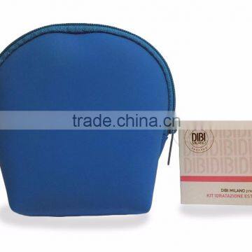Silicon Cosmetic Case with Nylon Puller, Embossed Logo