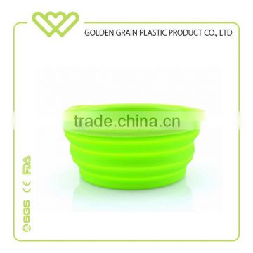 promotional Pet Dog Portable Foldable silicone travel pet bowls