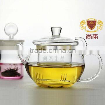 Heat resteriant glass teapot home used