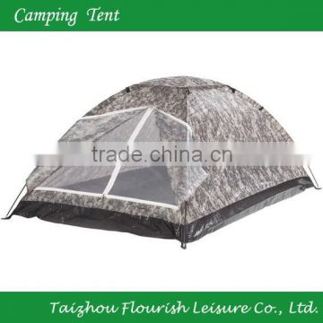 2 Person Camoflage Dome Camping Tent With Mosquito net