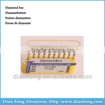 171-016EF High Speed Extra Fine Grit Flat Head Cone Dental Instruments