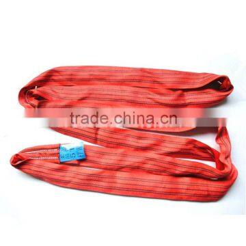 8T Soft lifting Heavy-lift PET round sling, for lifting oil can and wooden crate