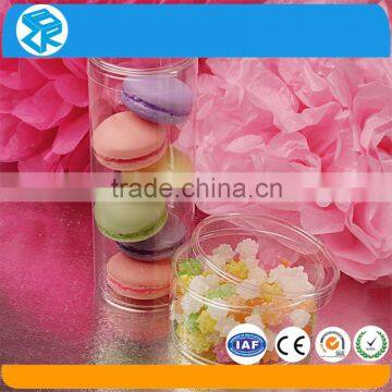 Round shaped clear round acrylic candy display tube