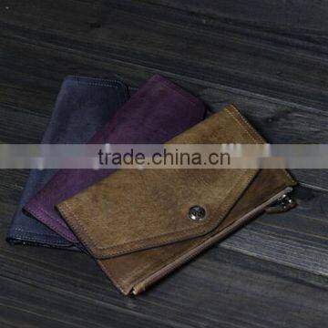 New Handmade Wallet, Men and Women's Retro Wallet, Long Leather Wallet