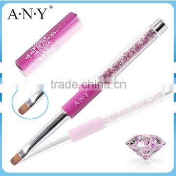 ANY Nail Art Beauty Nails Design Oval UV Gel brush with Diamonds