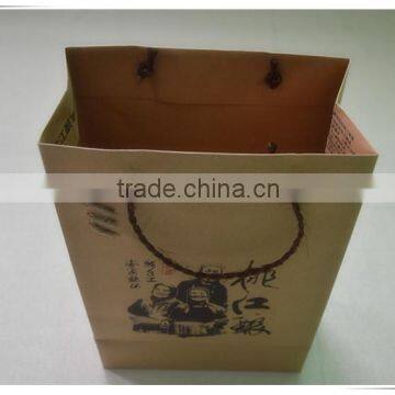 Promotion custom printing paper gift bag shopping kraft paper bag