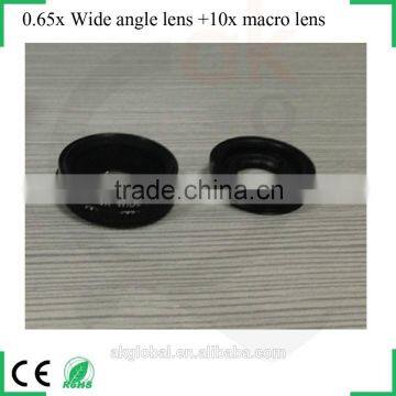 No Dark Corners Camera Lens 0.65x Wide Angle Lens + Macro Lens for Iphone 6 Samsung Galaxy s6 photo-3